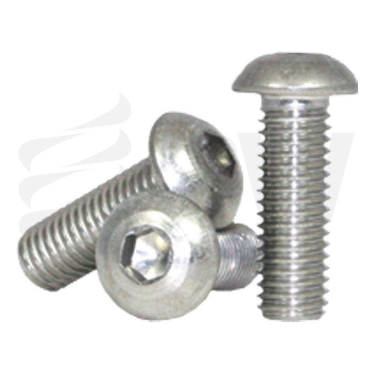 4-40 x 3/8", (Ft) Button Socket Cap Screw, Stainless Steel 316 BW  Industrial Sales