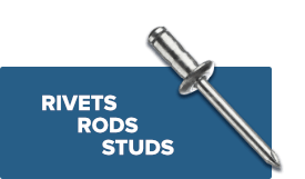 Rivets, rods, struts, and studs